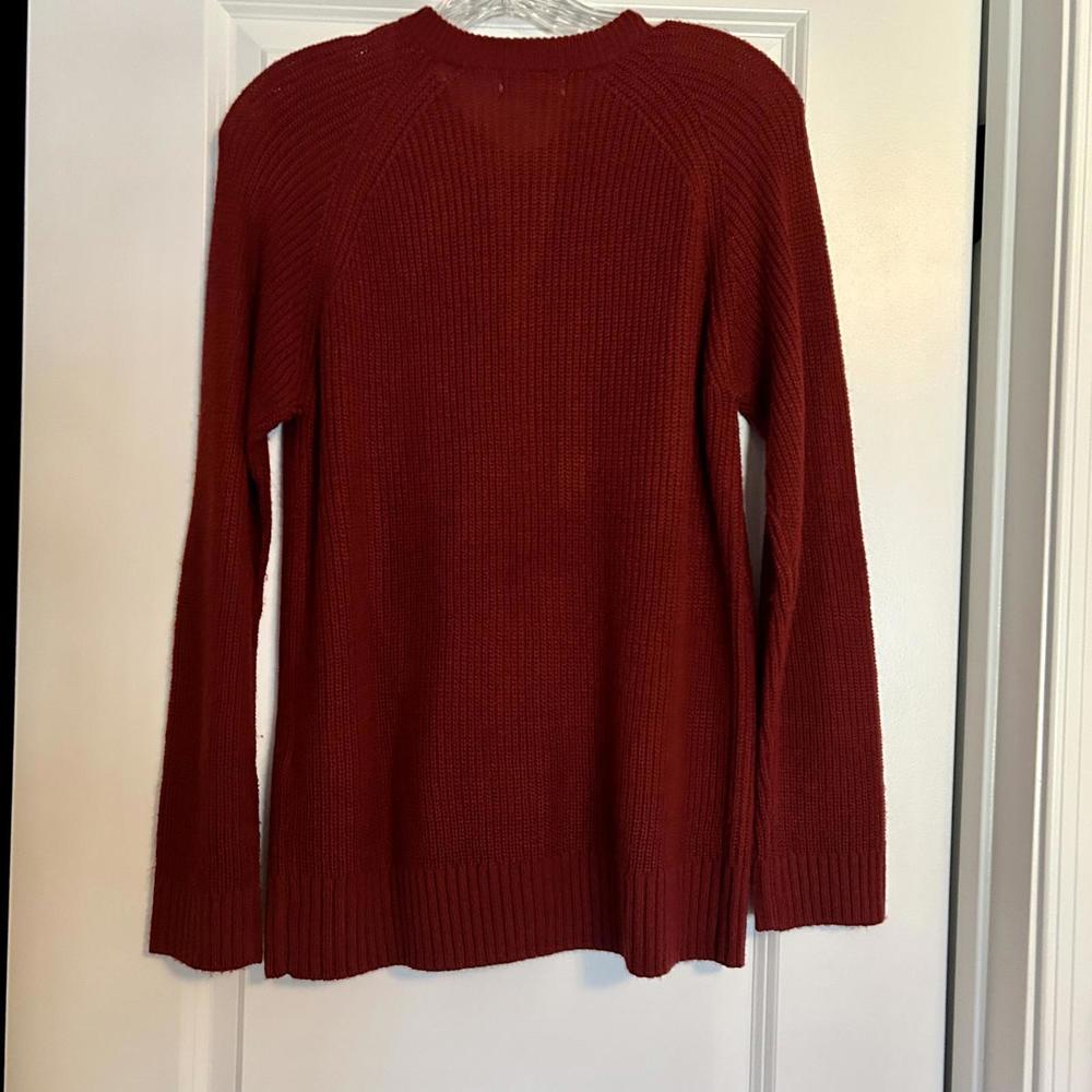 Samansa Mos2 Japan Red Cranberry Knit Cardigan